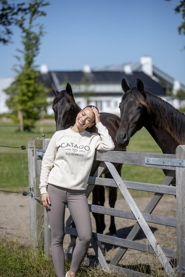 Catago Ladies River Riding Tights With Belt Loop Full Grip