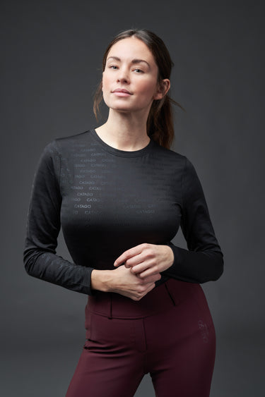 Catago Ladies Amina Logo Long Sleeve Riding Shirt