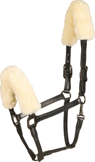 Catago Leather Halter With Faux Fur