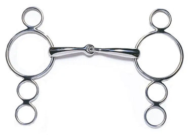 Buy JP Korsteel Stainless Steel Jointed 3 Ring Dutch Gag| Online for Equine