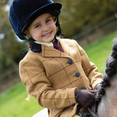 Buy the Equetech Junior Wheatley Deluxe Tweed Riding Jacket | Online for Equine
