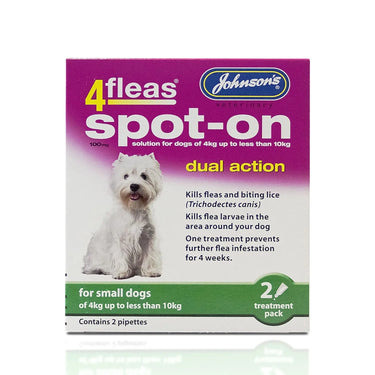 Buy Johnson'S Veterinary 4Fleas Spot-On For Dogs | Online for Equine