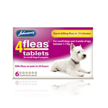 Buy Johnson'S Veterinary 4Fleas Tablets For Puppies & Small Dogs | Online for Equine