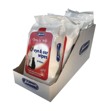 Buy Johnson'S Veterinary Clean 'N' Safe Eye & Ear Wipes | Online for Equine
