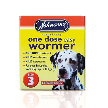 Buy Johnson'S Veterinary Easy Wormer One Dose For Dogs | Online for Equine