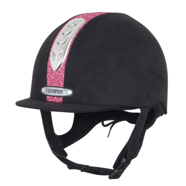 Champion Junior X-Air Black / Pink Dazzle Plus Riding Hat