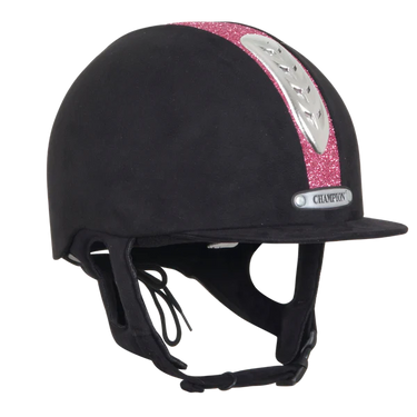 Champion Junior X-Air Black / Pink Dazzle Plus Riding Hat