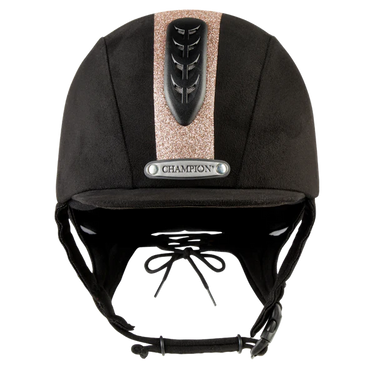 Champion Junior X-Air Black / Rose Gold Dazzle Plus Riding Hat