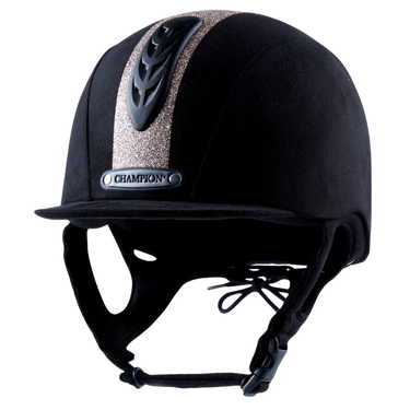 Champion Junior X-Air Black / Rose Gold Dazzle Plus Riding Hat