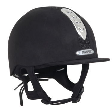 Champion Junior X-Air Black Dazzle Plus Riding Hat - 61cm
