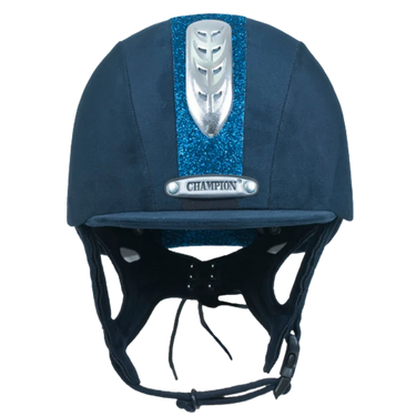 Champion Junior X-Air Navy Dazzle Plus Riding Hat - 53cm