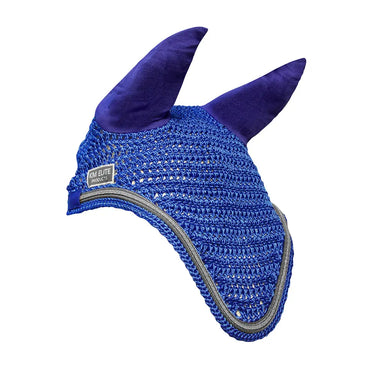KM Elite Fly Veil Royal Blue/Silver Trim| Online For Equine