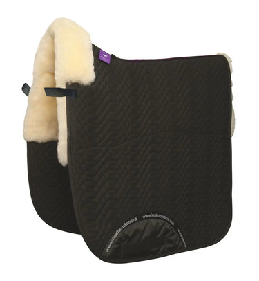 KM Elite Half Lined Dressage Square Black/Natural| Online For Equine