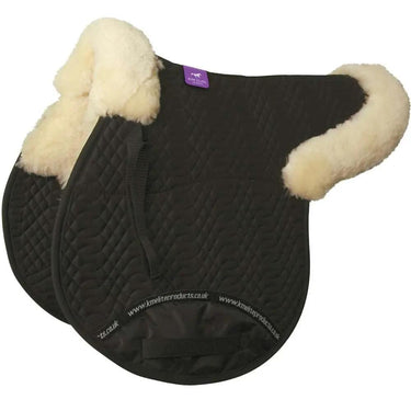 KM Elite Half Lined Gp Numnah Black-Natural| Online For Equine