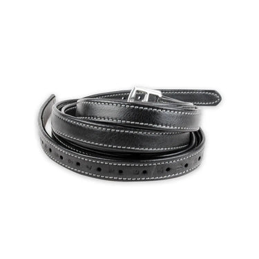 KM Elite Luxury Stirrup Leathers Black| Online For Equine