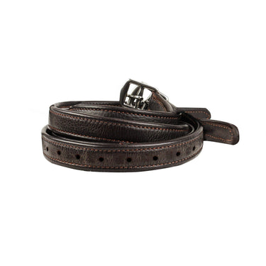 KM Elite Luxury Stirrup Leathers Brown