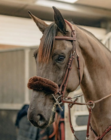 KM Elite Teddy Soft Noseband Cover| Online For Equine