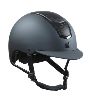 Buy Karben Black Avena Leather Look Adjustable Riding Hat| Online for Equine