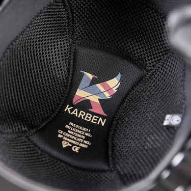 Buy Karben Black Sienna Vented Adjustable Riding Hat| Online for Equine