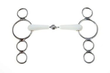 Buy Korsteel Flexi Jointed 3 Ring Dutch Gag Bit| Online for Equine