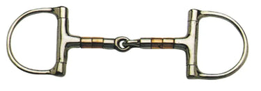 Buy Korsteel Stainless Steel And Copper Roller Jointed Dee Ring Snaffle| Online for Equine