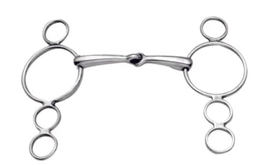 Buy Korsteel Stainless Steel Jointed 3 Ring Dutch Gag| Online for Equine