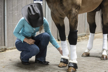 Lami-Cell No Turn - Synthetic Sheepskin Overreach Boots| Online For Equine