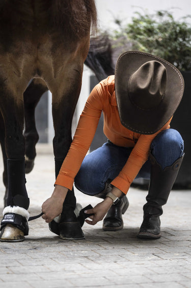 Lami-Cell No Turn - Synthetic Sheepskin Overreach Boots| Online For Equine