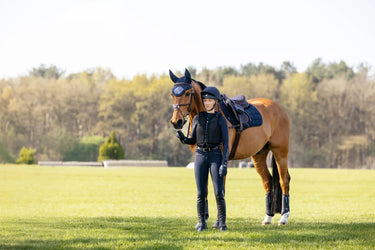 LeMieux 3D Mesh Self-Cool Eurojump Square Navy| Online For Equine