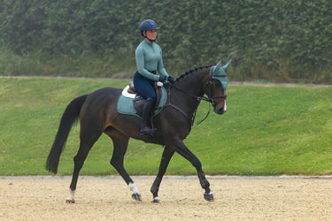 LeMieux Aloe Merino+ Suede Classic Close Contact Square Aloe| Online For Equine