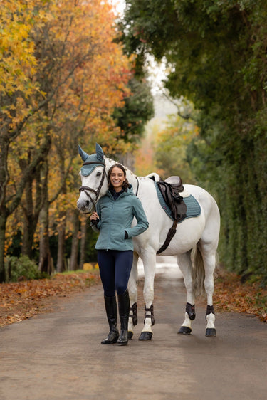 LeMieux Aloe Merino+ Suede Classic Close Contact Square Aloe| Online For Equine