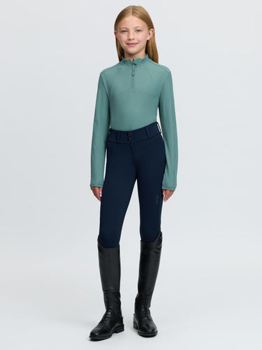 LeMieux Aloe Young Rider Raye Ribbed Base Layer Aloe| Online For Equine