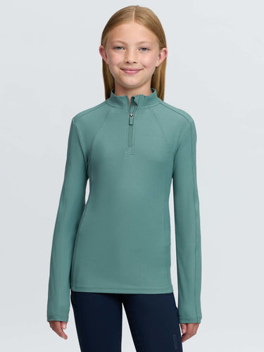 LeMieux Aloe Young Rider Raye Ribbed Base Layer Aloe| Online For Equine