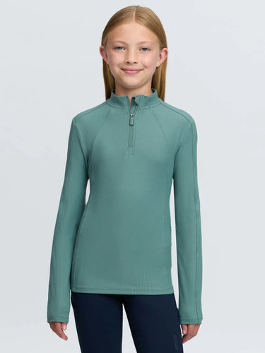 LeMieux Aloe Young Rider Raye Ribbed Base Layer Aloe| Online For Equine