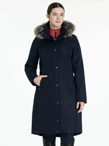 LeMieux Anya Waterproof Riding Coat Navy| Online For Equine