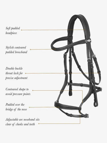LeMieux Arika Anatomic Adjustable Noseband Bridle| Online For Equine