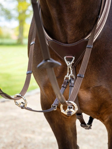 LeMieux Arika Elasticated Breastplate Havana/Silver| Online For Equine