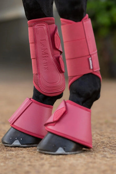 LeMieux Arika Over Reach Boots Cranberry| Online For Equine