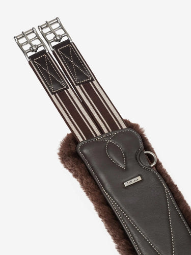 LeMieux Arika Simuwool Contoured Long Stud Girth Brown| Online For Equine