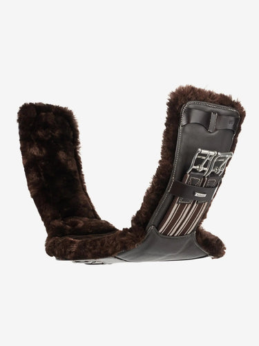 LeMieux Arika Simuwool Contoured Short Stud Girth Brown| Online For Equine