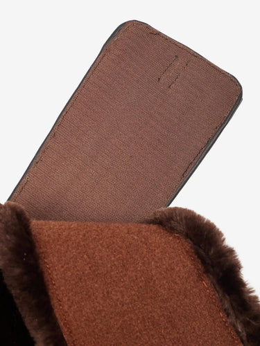 LeMieux Arika Simuwool Contoured Short Stud Girth Brown| Online For Equine