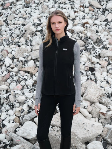 LeMieux Aspen Herringbone Fleece Gilet Black| Online For Equine