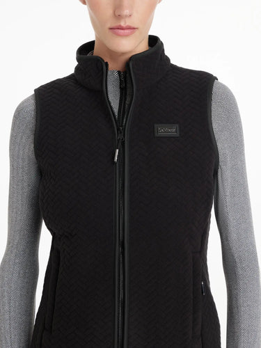 LeMieux Aspen Herringbone Fleece Gilet Black| Online For Equine