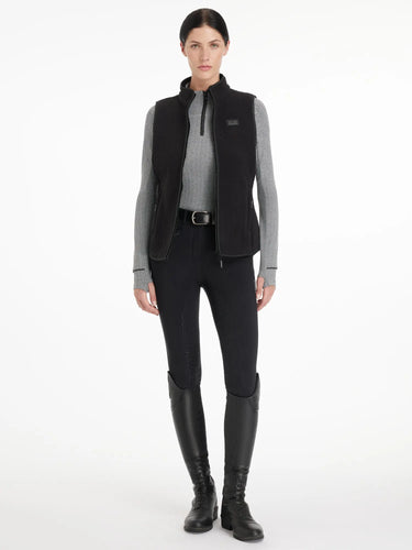 LeMieux Aspen Herringbone Fleece Gilet Black| Online For Equine