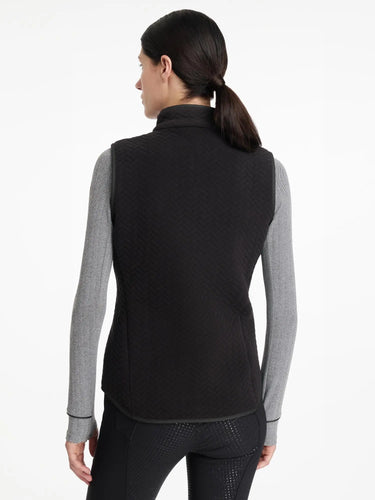 LeMieux Aspen Herringbone Fleece Gilet Black| Online For Equine