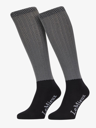 LeMieux Aspen Herringbone Sock Black| Online For Equine