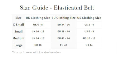 eu dress size to us Buy the LeMieux Black Contrast Elasticated Belt