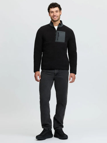 LeMieux Black Mens Borg Half Zip Sweat Black| Online For Equine
