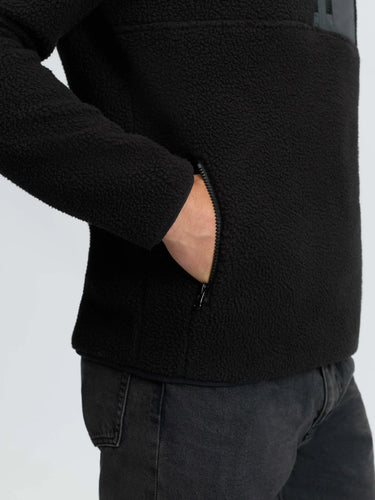 LeMieux Black Mens Borg Half Zip Sweat Black| Online For Equine