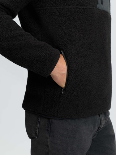 LeMieux Black Mens Borg Half Zip Sweat Black| Online For Equine